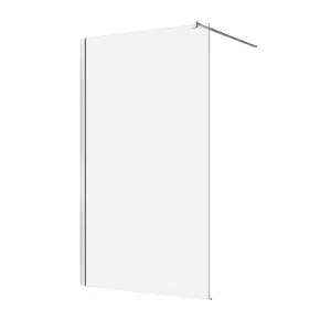 Suttor Single Entry Screen Frameless 960X2000 Brushed Nickel by null, a Shower Screens & Enclosures for sale on Style Sourcebook