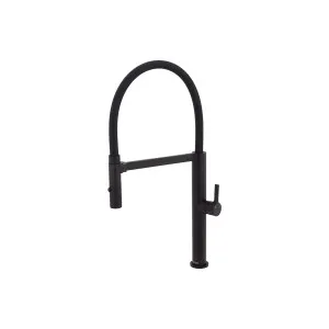 Sansa Sink Mixer Pull Out/Pull Down Gooseneck 231 Matte Black by null, a Kitchen Taps & Mixers for sale on Style Sourcebook