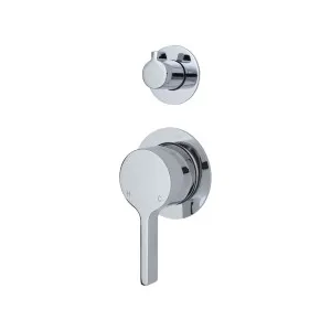 Sansa Wall/Shower Mixer w Diverter Small Plate Chrome by null, a Shower Heads & Mixers for sale on Style Sourcebook