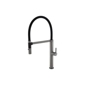 Sansa Sink Mixer Pull Out/Pull Down Gooseneck 231 Gun Metal by null, a Laundry Taps for sale on Style Sourcebook