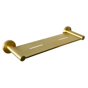 Goulburn Shower Shelf 385 Brushed Gold by null, a Shelves & Soap Baskets for sale on Style Sourcebook
