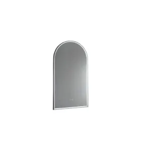 Arch LED Mirror 500X900 Gun Metal by null, a Vanity Mirrors for sale on Style Sourcebook