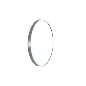 Modern Round Framed Mirror 810 Brushed Nickel by null, a Vanity Mirrors for sale on Style Sourcebook