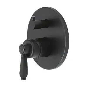 Eleanor Wall/Shower Mixer w Diverter Matte Black by null, a Shower Heads & Mixers for sale on Style Sourcebook