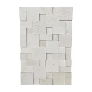 Stone Wall White Limestone Natural Product Smooth Structured Honed (Pkt6 ) by null, a Marble Look Tiles for sale on Style Sourcebook