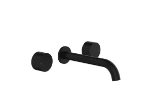 Tana 3 Piece Bath Set Matte Black by null, a Bathroom Taps & Mixers for sale on Style Sourcebook