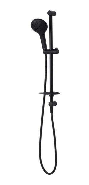 Rome Rail Shower Matte Black by null, a Shower Heads & Mixers for sale on Style Sourcebook