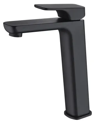 Allyn Vessel Basin Mixer Matte Black by null, a Bathroom Taps & Mixers for sale on Style Sourcebook