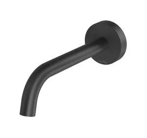 Vivid Slimline Plus Basin Outlet Curved 180 Matte Black by null, a Bathroom Taps & Mixers for sale on Style Sourcebook