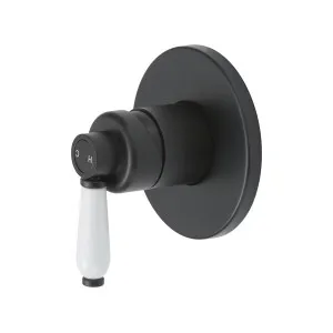 Eleanor Wall/Shower Mixer Black/White by null, a Laundry Taps for sale on Style Sourcebook