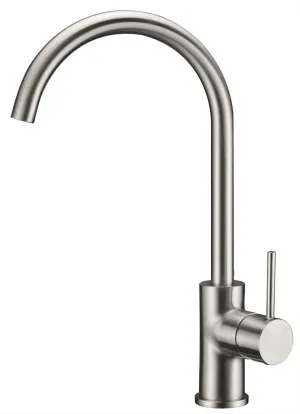 Hali Sink Mixer Gooseneck 208 Brushed Nickel by null, a Laundry Taps for sale on Style Sourcebook