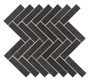 Metallic Silver Herringbone Gloss Mosaic Tile by null, a Mosaic Tiles for sale on Style Sourcebook