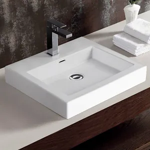 Como Vessel Basin 1TH Ceramic 485X445 Gloss White by null, a Basins for sale on Style Sourcebook