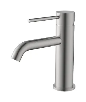 Misha Basin Mixer Brushed Nickel by null, a Bathroom Taps & Mixers for sale on Style Sourcebook