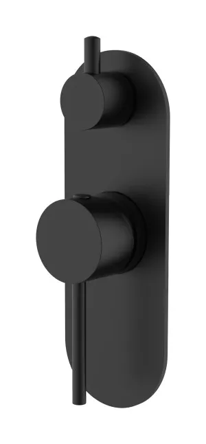 Misha Wall/Shower Mixer W Divertor Matt Black by null, a Shower Heads & Mixers for sale on Style Sourcebook