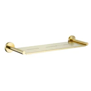 Misha Metal Shower Shelf 544 Brushed Gold by null, a Shelves & Soap Baskets for sale on Style Sourcebook