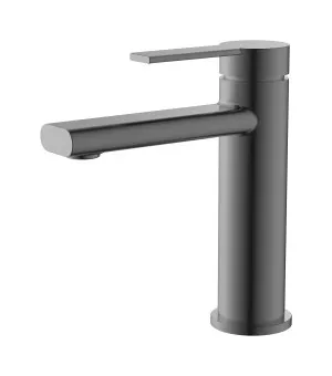 Lina Basin Mixer Gun Metal by null, a Bathroom Taps & Mixers for sale on Style Sourcebook