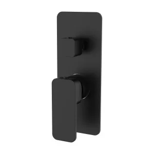 Platz Wall/Shower Mixer W Divertor Matt Black by null, a Laundry Taps for sale on Style Sourcebook