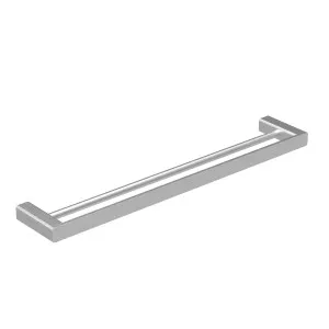 Platz Double Towel Rail 800 Brushed Nickel by null, a Towel Rails for sale on Style Sourcebook