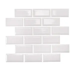 Metro White Gloss Mosaic Tile by null, a Mosaic Tiles for sale on Style Sourcebook