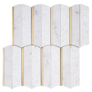 Luxor White Mix Natural Product Cascade Various Mosaic by null, a Mosaic Tiles for sale on Style Sourcebook