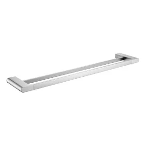 Lina Double Towel Rail 800 Brush Nickel by null, a Towel Rails for sale on Style Sourcebook