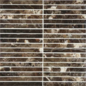 Emperador Dark Honed Mosaic by null, a Brick Look Tiles for sale on Style Sourcebook
