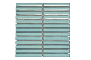 Haifu Green Embossed Gloss Mosaic Tile by null, a Mosaic Tiles for sale on Style Sourcebook