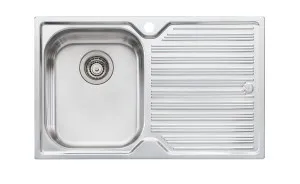 Diaz Single Left Sink 1TH 770X480 Stainless Steel by null, a Kitchen Sinks for sale on Style Sourcebook