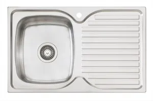 Endeavour Single Left Sink 1TH 770X480 Stainless Steel by null, a Kitchen Sinks for sale on Style Sourcebook