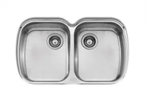 Lakeland Double Sink 1TH 820X420 Stainless Steel by null, a Kitchen Sinks for sale on Style Sourcebook
