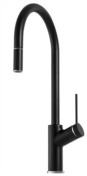 Vilo Sink Mixer Pull Out/Pull Down 210 Matte Black by null, a Kitchen Taps & Mixers for sale on Style Sourcebook