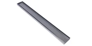 Lauxes Standard Tile Insert Floor Grate per 100mm length x 100x26mm - Silver by BEAUMONTS, a Shower Grates & Drains for sale on Style Sourcebook