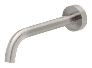 Vivid Slimline Bath Outlet Curved 180 Brushed Nickel by null, a Bathroom Taps & Mixers for sale on Style Sourcebook