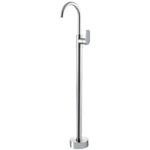 Empire Floor Mounted Bath Mixer Gooseneck  Chrome by null, a Bathroom Taps & Mixers for sale on Style Sourcebook