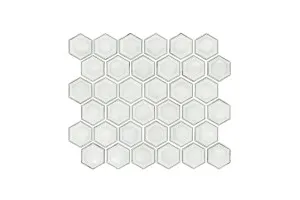 Art Hexagon White Gloss Mosaic Tile by null, a Mosaic Tiles for sale on Style Sourcebook
