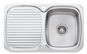 Lakeland Single Right Sink 1TH 770X480 Stainless Steel by null, a Kitchen Sinks for sale on Style Sourcebook