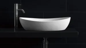 Impro Vessel Basin NTH Stone 600X350 Matte White by null, a Basins for sale on Style Sourcebook