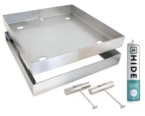 Skimmer lid Access cover kit 342mmx35-42mm by null, a Shower Grates & Drains for sale on Style Sourcebook