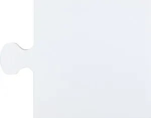 Jigsaw White Key Piece Gloss Tile by null, a Porcelain Tiles for sale on Style Sourcebook