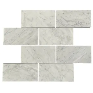 Grace White Carrara Natural Product Brick Honed Mosaic (Pkt4) by null, a Mosaic Tiles for sale on Style Sourcebook
