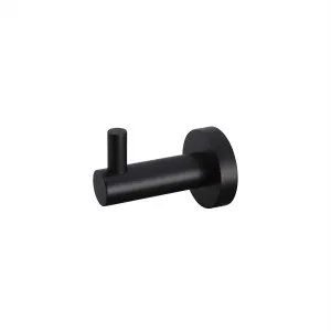 Round Robe Hook Matte Black by null, a Shelves & Hooks for sale on Style Sourcebook