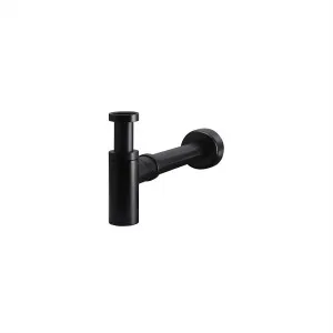 Round Bottle Trap Matte Black by null, a Traps & Wastes for sale on Style Sourcebook