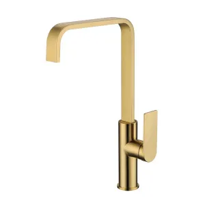 Ruki Sink Mixer Gooseneck 200 Brushed Gold by null, a Laundry Taps for sale on Style Sourcebook