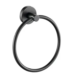 Goulburn Towel Ring Matte Black by null, a Towel Rails for sale on Style Sourcebook