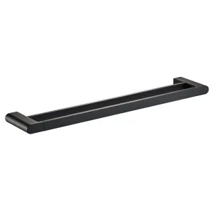 Flores Towel Rail Double 600 Matte Black by null, a Towel Rails for sale on Style Sourcebook