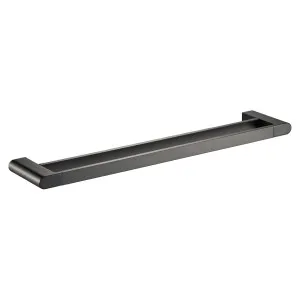 Flores Towel Rail Double 800 Gun Metal by null, a Towel Rails for sale on Style Sourcebook
