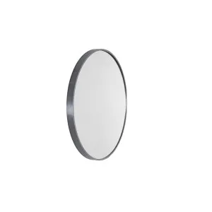 Modern Round Framed Mirror 610 Gun Metal by null, a Vanity Mirrors for sale on Style Sourcebook