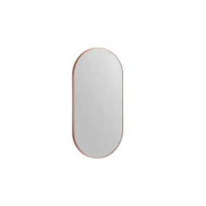 Modern Oblong Framed Mirror 460X910 Rose Gold by null, a Vanity Mirrors for sale on Style Sourcebook