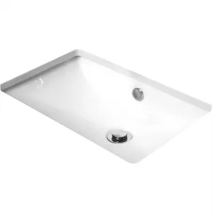 Scoop Undermount Basin NTH Ceramic 555X360 Gloss White by null, a Basins for sale on Style Sourcebook